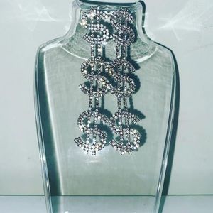 Money chandelier earrings